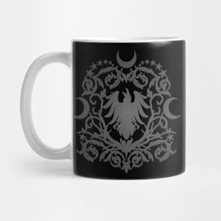 Raven Moon Damask Mug